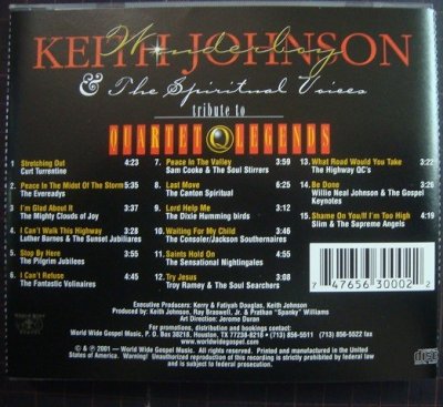 画像2: CD輸入盤★Tribute to Quartet Legends, Vol. 1★Keith "Wonderboy" Johnson & Spiritual Voices