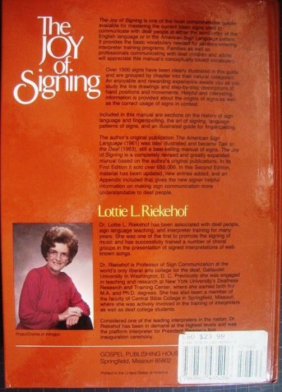 画像2: 洋書★The Joy of Signing★Lottie L. Riekehof★手話・辞典