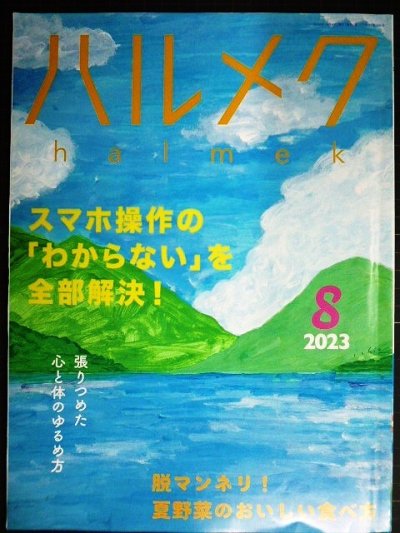 画像1: ハルメク　2023年8月号★スマホ操作の「わからない」を全部解決/夏野菜レシピ/心と体のゆるめ方/五木寛之インタビュー