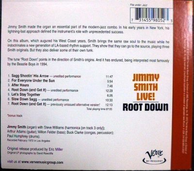 画像2: CD輸入盤★Jimmy Smith Live! Root Down ★ジミー・スミス