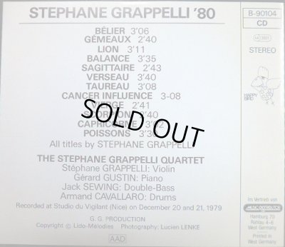 画像2: CD輸入盤★Stephane Grappelli '80★ステファン・グラッペリ★西独盤 Happy Bird  B-90104