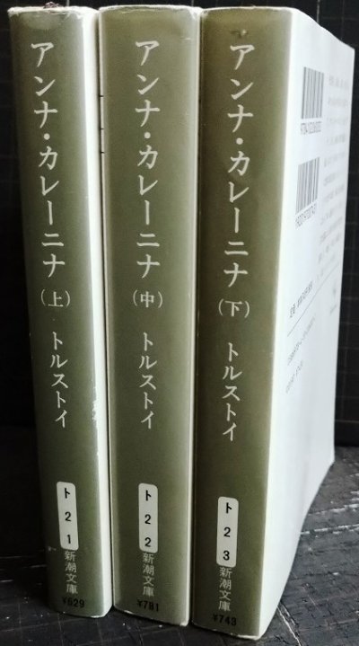 画像2: アンナ・カレーニナ 上中下巻★トルストイ 木村浩訳★新潮文庫
