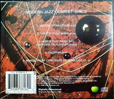 画像2: CD輸入盤★Space★Modern Jazz Quartet モダン・ジャズ・カルテット