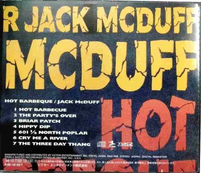 画像2: CD★ホット・バーベキュー Hot Barbeque★ジャック・マクダフ Brother Jack McDuff