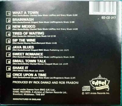 画像2: CD輸入盤★Rick Danko★リック・ダンゴ★EDSEL RECORDS ED CD 317