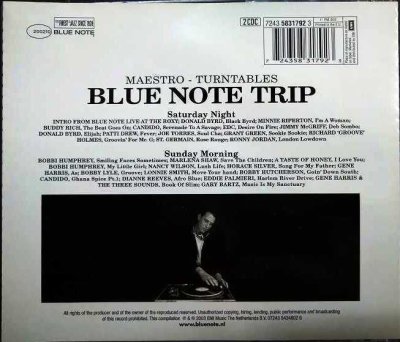 画像2: 2CD輸入盤★Blue Note Trip : Saturday Night/Sunday Morning★MAESTRO-TURNTABLES / V.A.
