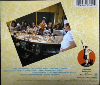 画像2: CD輸入盤★Breakfast In America★Supertramp スーパートランプ