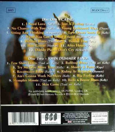 画像2: 2CD輸入盤★Cabal / John Dummer Band★John Dummer Blues Band ジョン・ダマー・ブルース・バンド