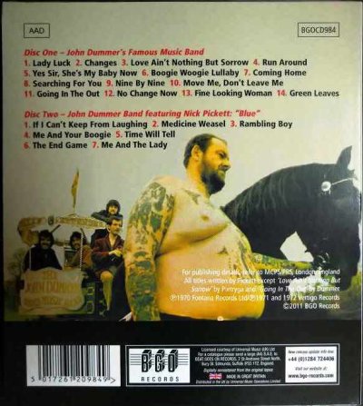 画像2: 2CD輸入盤★John Dummer`s Famous Music Band / Blue★John Dummer Blues Band ジョン・ダマー・ブルース・バンド