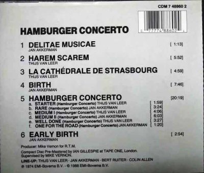 画像2: CD輸入盤★Hamburger Concerto★Focus フォーカス