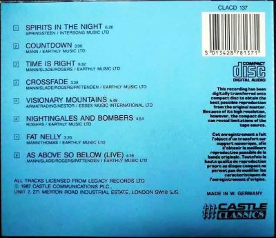 画像2: CD輸入盤★Nightingales and Bombers★Manfred Mann's Earth Band マンフレッド・マンズ・アース・バンド★西独盤