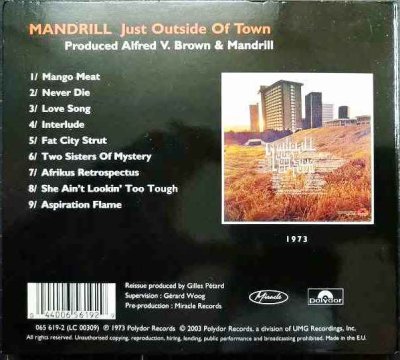 画像2: CD輸入盤★Just Outside Of Town★Mandrill マンドリル★デジパック仕様