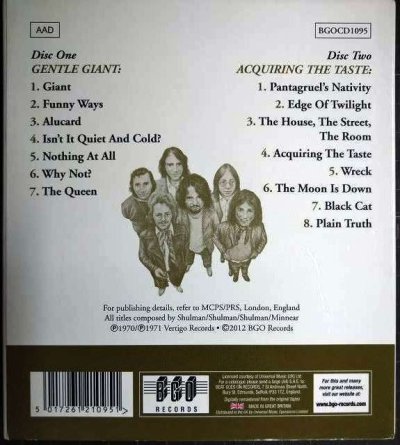 画像2: 2CD輸入盤★Gentle Giant / Acquiring The Taste★ジェントル・ジャイアント