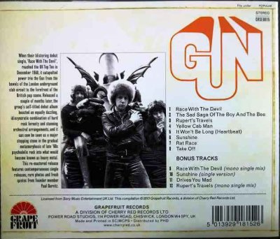 画像2: CD輸入盤★Gun　+4 Bonus Track★ガン ★Grapefruit Records