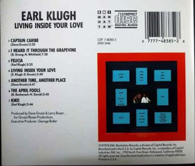 画像2: CD輸入盤★Living Inside Your Love★Earl Klugh アール・クルー