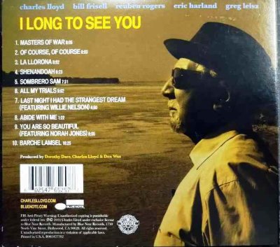 画像2: CD輸入盤★I Long To See You★Charles Lloyd & The Marvels チャールス・ロイド ザ・マーヴェルズ ★デジパック仕様