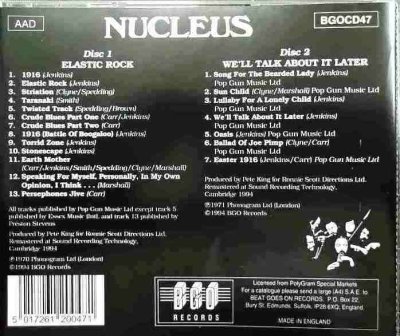 画像2: 2CD輸入盤★Elastic Rock / We'll Talk About It Later★Nucleus ニュークリアス　イアン・カー