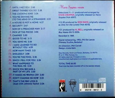 画像2: 2in1CD輸入盤★Only for the Lonely / Mavis Staples★メイビス・ステイプルズ