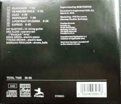 画像2: CD輸入盤★Desperado★Pat Martino パット・マルティーノ