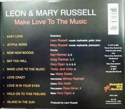 画像2: CD輸入盤★Make Love To The Music★Leon & Mary Russell レオン&メリー・ラッセル
