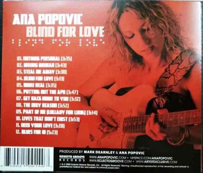 画像2: CD輸入盤★Blind for Love★Ana Popovic アナ・ポポヴィッチ