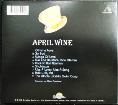 画像2: CD輸入盤★The Whole World's Goin' Crazy★April Wine エイプリル・ワイン★デジパック仕様