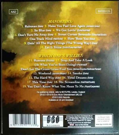 画像2: 2in1CD輸入盤★Manorisms / Which One's Willie?★Wet Willie ウェット・ウィリー