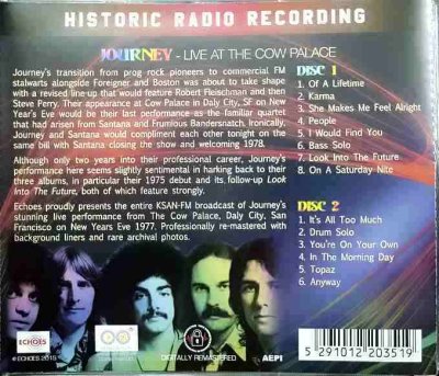 画像2: 2CD輸入盤★Live At The Cow Palace★Journey ジャーニー