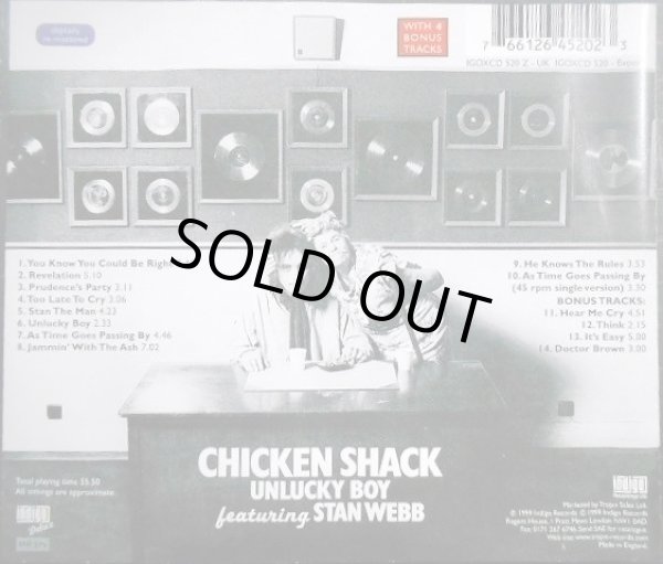 画像2: CD輸入盤★Unlucky Boy★Chicken Shack Featuring Stan Webb　チキン・シャック