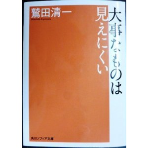 画像: 大事なものは見えにくい★鷲田清一★角川ソフィア文庫