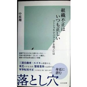 画像: 組織不正はいつも正しい ソーシャル・アバランチを防ぐには★中原翔★光文社新書