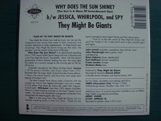 画像2: 輸入盤CD★ Why Does the Sun Shine? ★They Might Be Giants ゼイ・マイト・ビー・ジャイアンツ