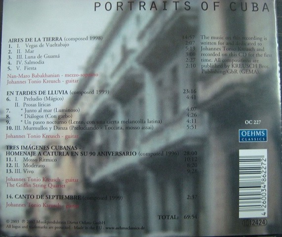 画像2: 輸入盤CD★Portraits of Cuba★Johannes Tonio Kreusch