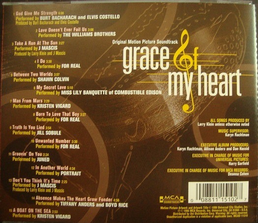画像2: サントラCD輸入盤★Grace of My Heart★Original Motion Picture Soundtrack