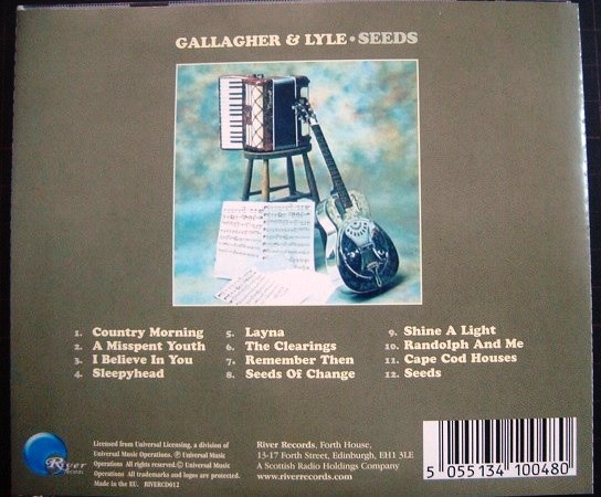 画像2: CD輸入盤★Seeds★Gallagher & Lyle ギャラガー&ライル