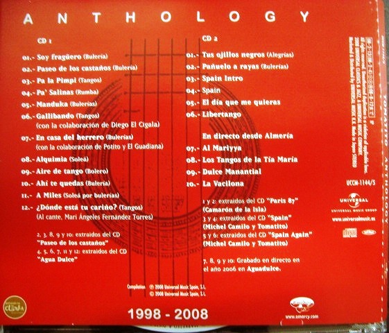 画像2: 2CD★アンソロジー ANTHOLOGY 1998-2008★トマティート TOMATITO