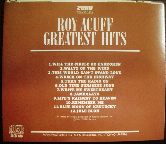 画像2: CD★ロイ・エイカフ グレイテスト・ヒッツ★Roy Acuff