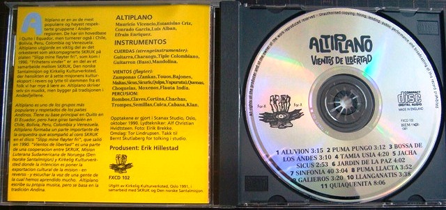 画像3: CD輸入盤★Vientos De Libertad★Altiplano