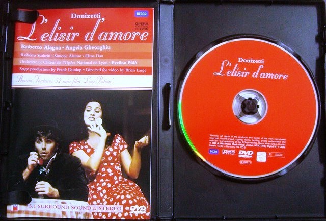 画像3: DVD輸入盤★Donizetti : L'elisir D'amore / Alagna・Gheorghiu★ドニゼッティ 愛の妙薬 / アンジェラ・ゲオルギュー ロベルト・アラーニャ