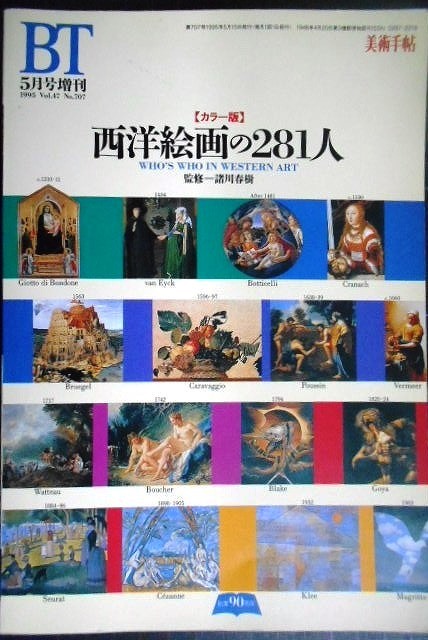 画像1: カラー版 西洋絵画の281人★美術手帖1995年5月号増刊