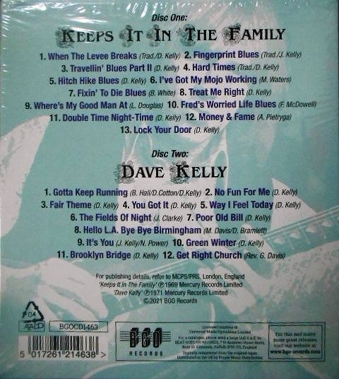 画像2: 2CD輸入盤★Keeps It In The Family / Dave Kelly★デイヴ・ケリー