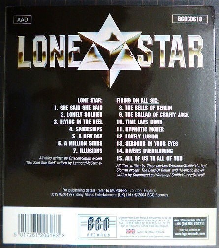 画像2: CD輸入盤2in1★Lone Star / Firing On All Six★ローン・スター