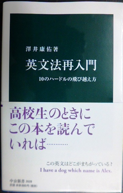 画像1: 英文法再入門 10のハードルの飛び越え方★澤井康佑★中公新書