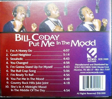 画像2: CD輸入盤★Put Me in the Mood★Bill Coday  ビル・コディ