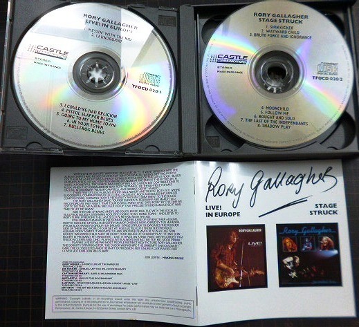 画像3: 2CD輸入盤★Live in Europe / Stage struck★Rory Gallagher ロリー・ギャラガー