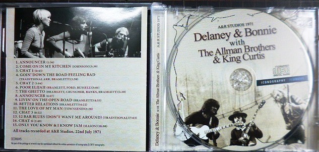 画像3: CD輸入盤★A&R Studios 1971★Delaney & Bonnie with The Allman Brothers & King Curtis　デラニー&ボニー