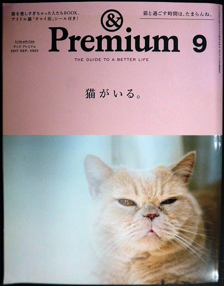画像1: & Premium アンド プレミアム 2017年9月号★猫がいる。