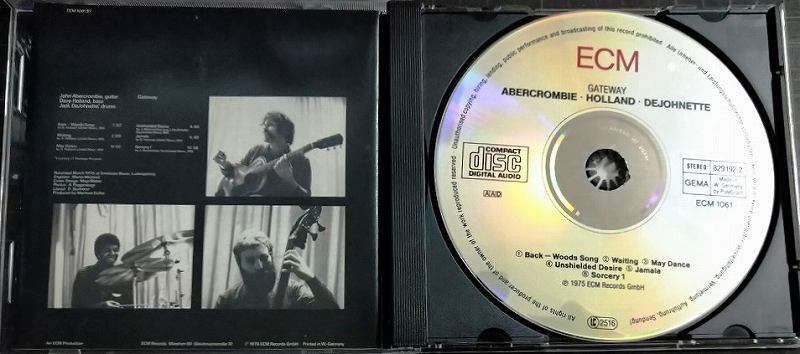 画像3: CD輸入盤★Gateway★John Abercrombie / Dave Holland / Jack DeJohnette ジョン・アバークロンビー デイヴ・ホランド ジャック・ディジョネット★西独盤 ECM 1061