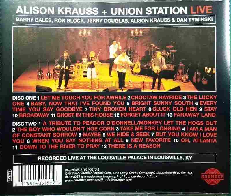 画像2: 2CD輸入盤★Alison Krauss + Union Station Live★アリソン・クラウス・アンド・ユニオン・ステーション
