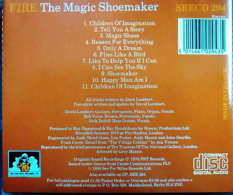 画像2: CD輸入盤★The Magic Shoemaker★Fire ファイア